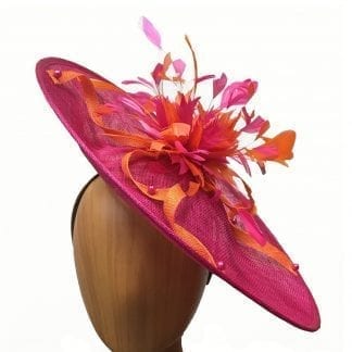 Pink And Orange Fascinator Archives Fascinated By Hats Bonnie