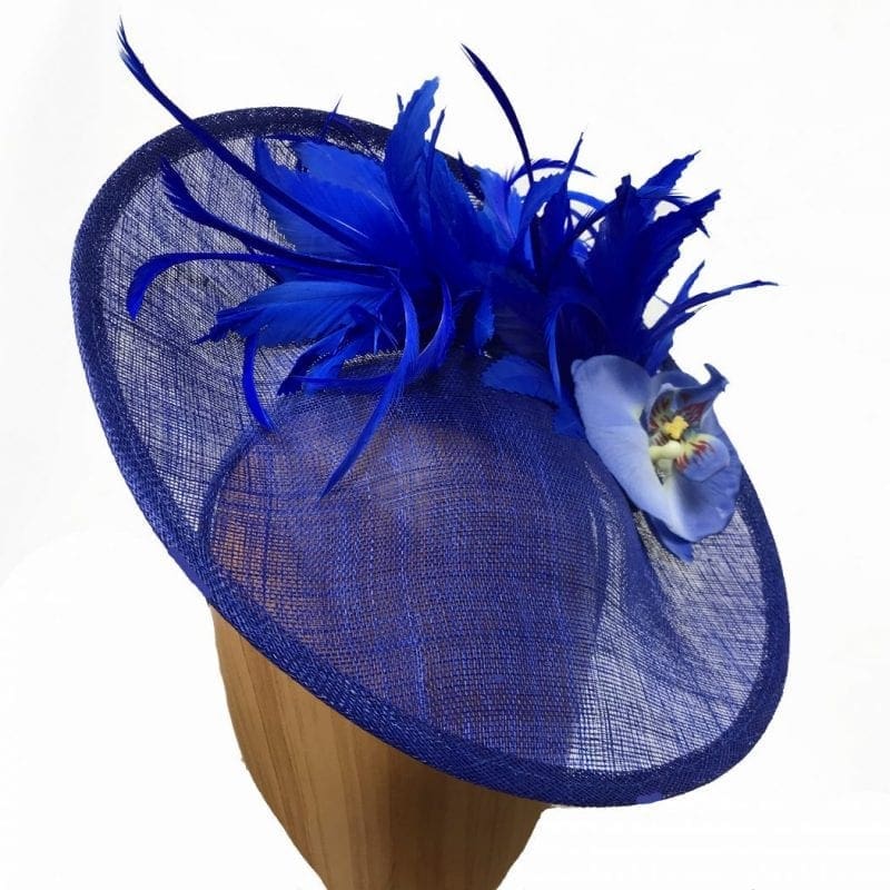 cobalt blue fascinator hat