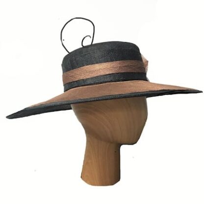 Copper black dress hat