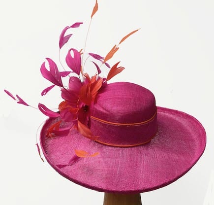 bright pink derby hat. Large. Carly - Fascinated by Hats