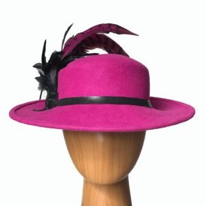 Mattie Fuchsia Wool Hat