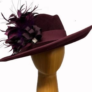 Bette Cherry Wool Hat