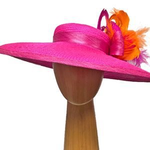 bright pink orange hat