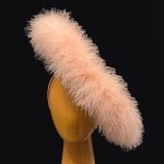 Pink Ostrich feathers fascinator