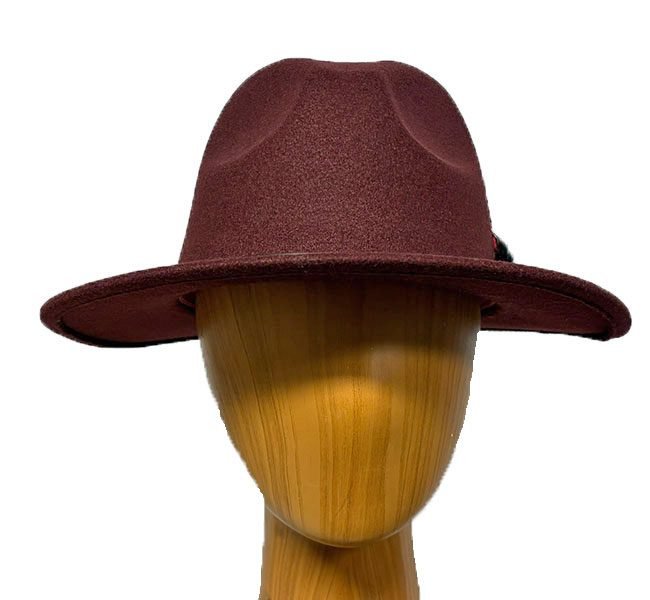 burgundy-wool-casual-hat