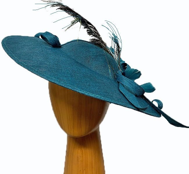 teal-peacock-feathered-fascinator