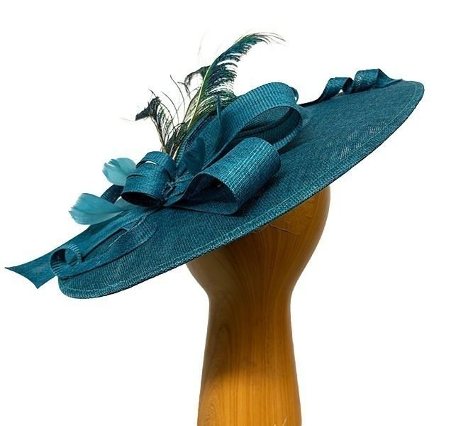 teal-peacock-feathered-fascinator