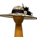 animal-print-feathered-hat