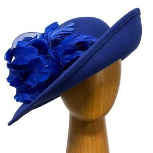royal blue wool hat