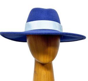 Britta blue wool fedora