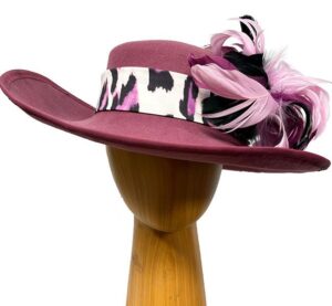 Fiona deep pink wool