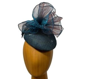 Ivy teal pleated organza