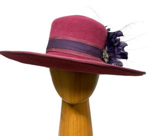 Marsha deep pink wool