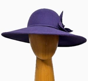 Paula purple wool dress