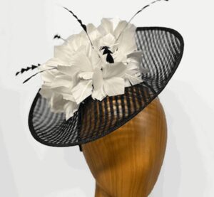 Therese black ivory windowpane